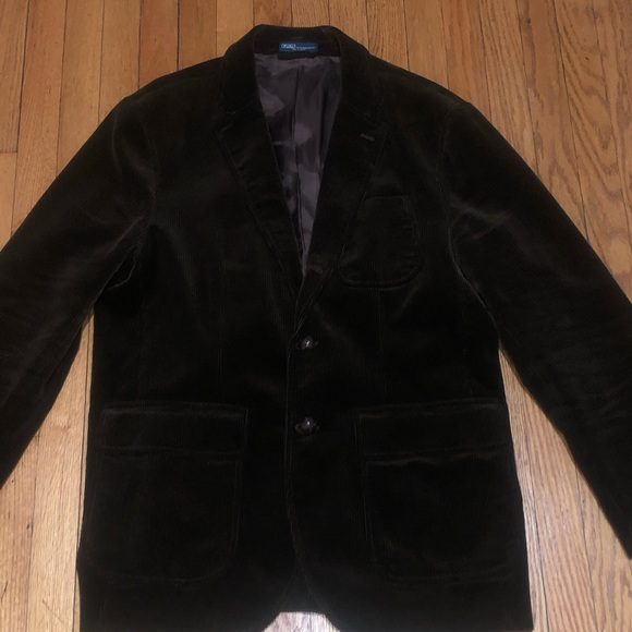 Ralph Lauren Polo chocolate brown corduroy blazer - Picture 2 of 5